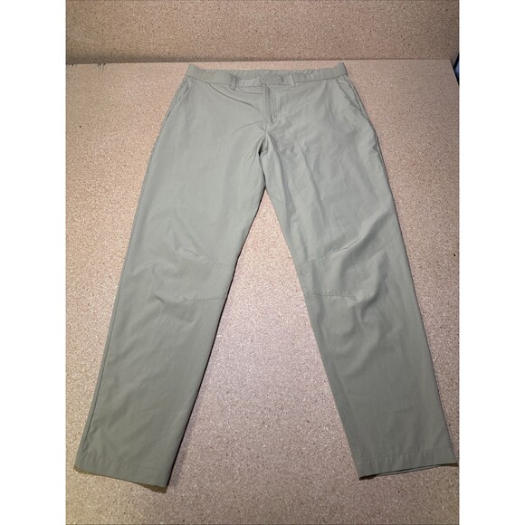 Fabletics Pants Men’s Size XL Beige Stretch Performance Golf Zip Pockets A2 - Picture 1 of 8